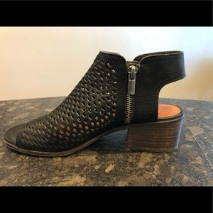 Lucky Brand Nuvena Perforated Block Heel Booties